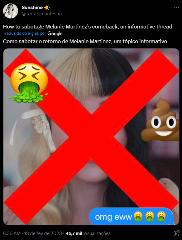 protectmels's tweet photo. ⚠️ Começando o trabalho por aqui: ⚠️

RIVALIDADE FEMININA, GORDOFOBIA E BOICOTE:

DENUNCIEM,
BLOCK SEM ENGAJAR!

https://t.co/ZXTomfiudi https://t.co/o4z63B7Vsh
