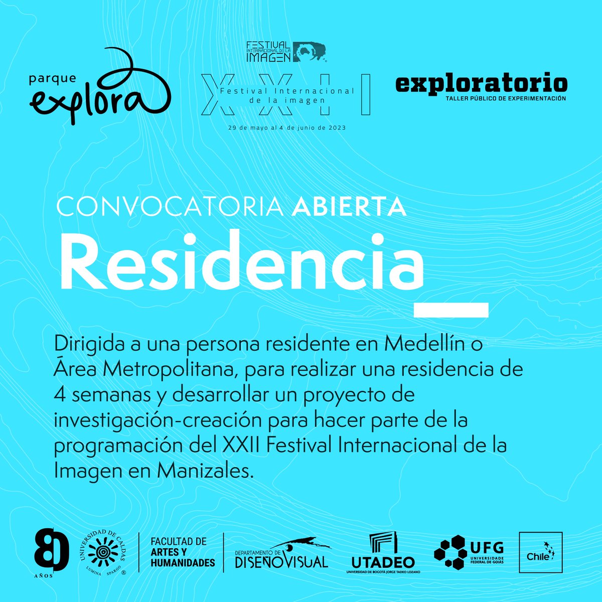 Exploratoriomde's tweet photo. Exploratorio e @imagenfest abrimos esta convocatoria para hacer una residencia destinada a desarrollar un proyecto de creación-investigación con medios digitales o electrónicos, relacionado con el tema central del XXII Festival: XENOpaisajes. https://t.co/T0RUQ7tKkY
