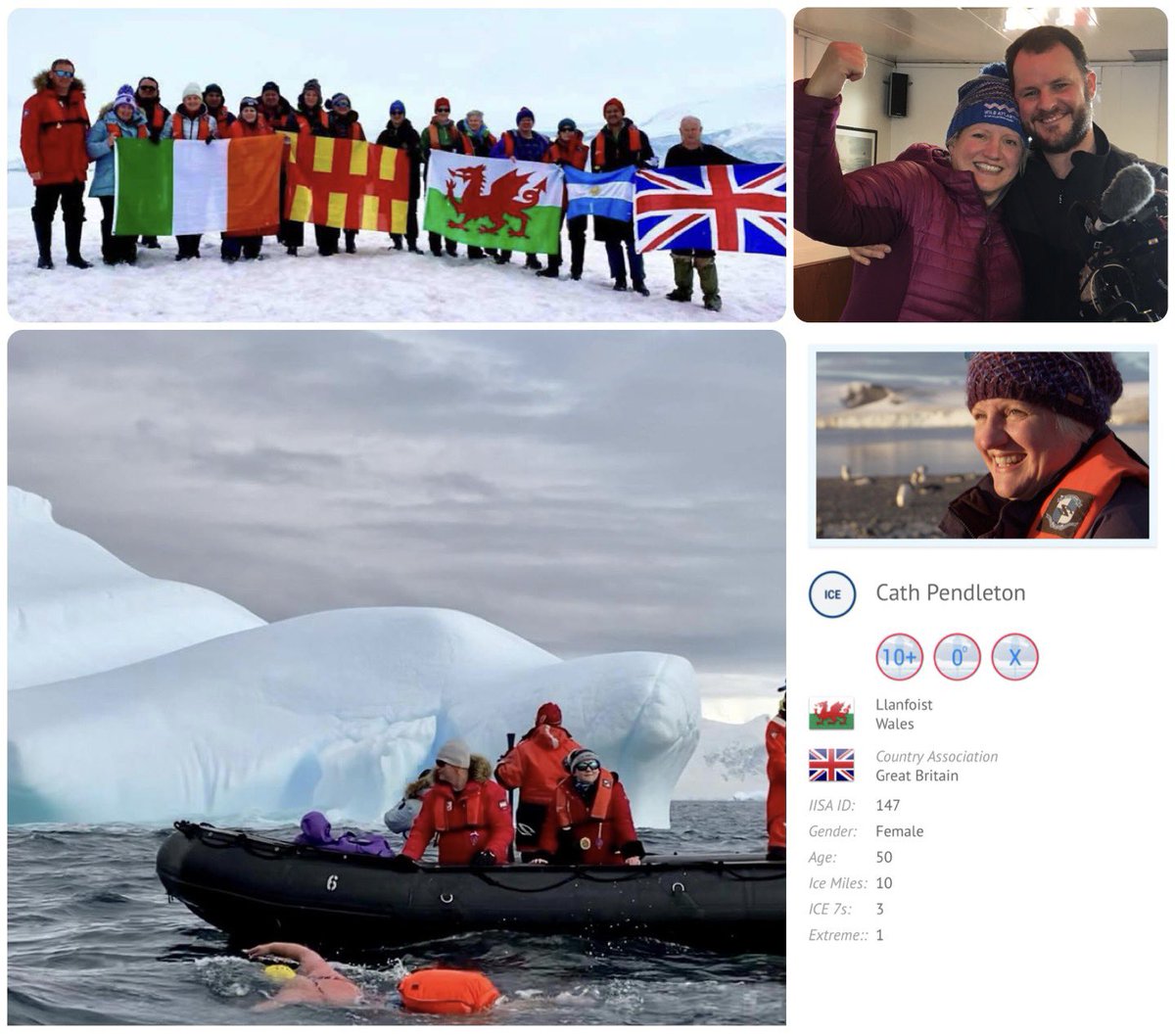 swimcathswim's tweet photo. Thank you @JaneHardlyever π for reminding me that today is my 3rd Swimversary for my @guinnessworldrecords Antarctica Ice Mile - the best swim ever in my life β€οΈβοΈπββοΈβ€οΈπ¦πΆπ§ #merthyrmermaid #bbcwales #BBCdocumentary #Antarctica #iceswimming #DreamBig https://t.co/xLW6pq0810