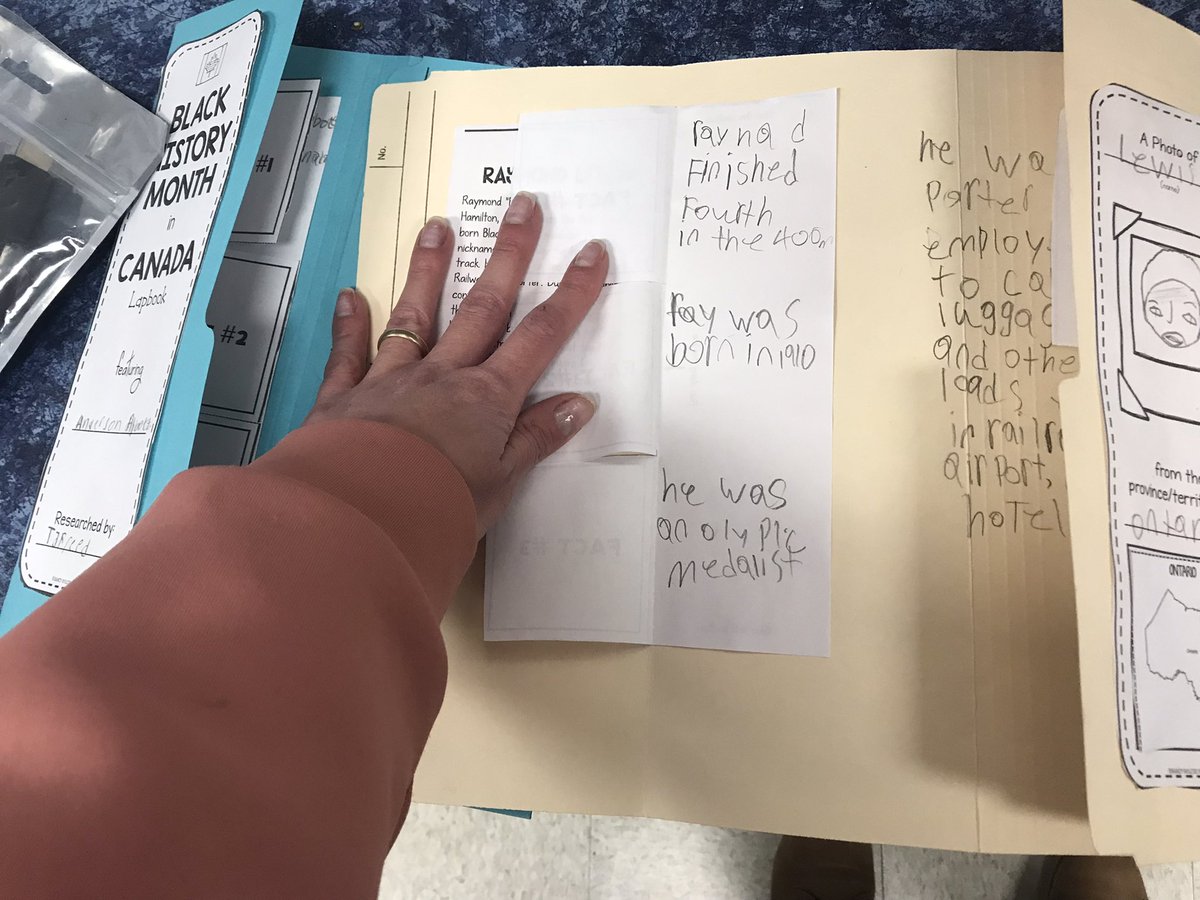 Grades 2 and 3 have been learning about Black History Month in Canada. They did a mini research on the first black Canadian family physician Anderson Abbot and the first black Canadian Olympic medalist Raymond Lewis.<a href="/kgscobras/">King George</a> <a href="/C_Bannister/">Cheryl Bannister</a> <a href="/vpterpstra/">PTERPSTRA</a> <a href="/GEDSB/">Grand Erie District School Board</a>