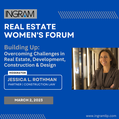 IngramREreport's tweet photo. Join construction &amp; design partner, Jessica Rothman on March 2nd for a candid discussion regarding the challenges facing real estate development, construction and design at the 12th Annual Real Estate Women's Forum: https://t.co/yptzr483WY
#womeninrealestate #constructionindustry https://t.co/qKkXfL9Tvs