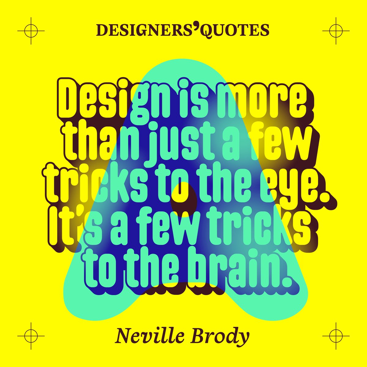 ArtGrootfontein's tweet photo. The #DesignersQuotes series features inspiring quotes from renowned designers, aimed at motivating and sparking creativity in the design community.
#NevilleBrody @NevilleBrody #type #designinspiration https://t.co/F12Vzoxma6