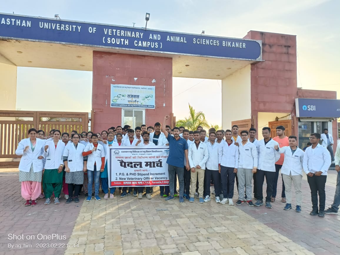 1. PG&amp; PHD stipend increment
2. New veterinary officer vacancy  
मुख्यमंत्री महोदय से निवेदन पशु चिकित्सकों की जायज मांग पर आवश्यक कार्रवाई करें 
<a href="/ashokgehlot51/">Ashok Gehlot</a> 
<a href="/KatariaLalchand/">Lalchand Kataria</a>
<a href="/_lokeshsharma/">Lokesh Sharma</a>