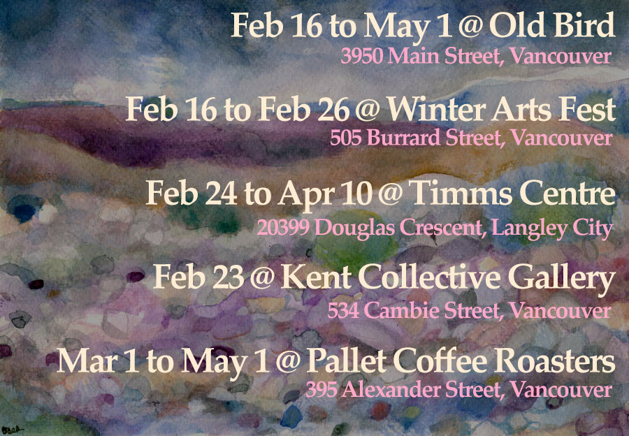 Upcoming Art Exhibitions in the Lower Mainland

#Vancouver #artgallery #yvr #vancity #artcollector #CryptoArt #NFTCommunity #NFTCollector #Bitcoin #web3 #web3community #vancitybuzz #btc #vancity #vancouverprovince #vancouversun #georgiastraight #langley #langleycity #fraservalley