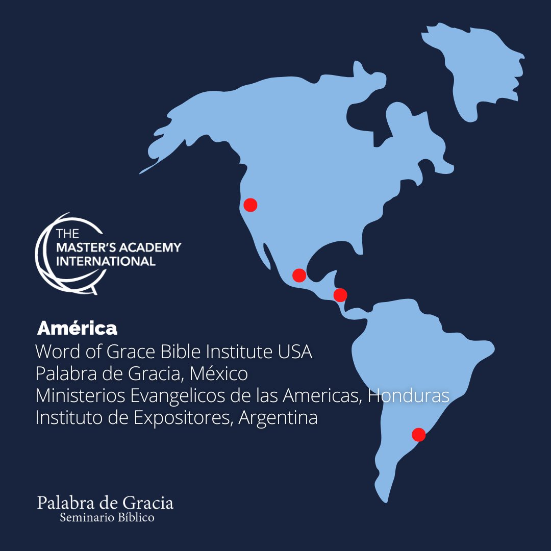 FacultadSBPG's tweet photo. "Agradecidos con Dios que en el continente americano cuatro instituciones educativas forman parte de The Master’s Academy International. Oramos a Dios por que pronto se integren más seminarios para preparar a pastores y líderes en la profundidad de Su Palabra.
.
.
.
#PGSB https://t.co/4R8dpNl9H1