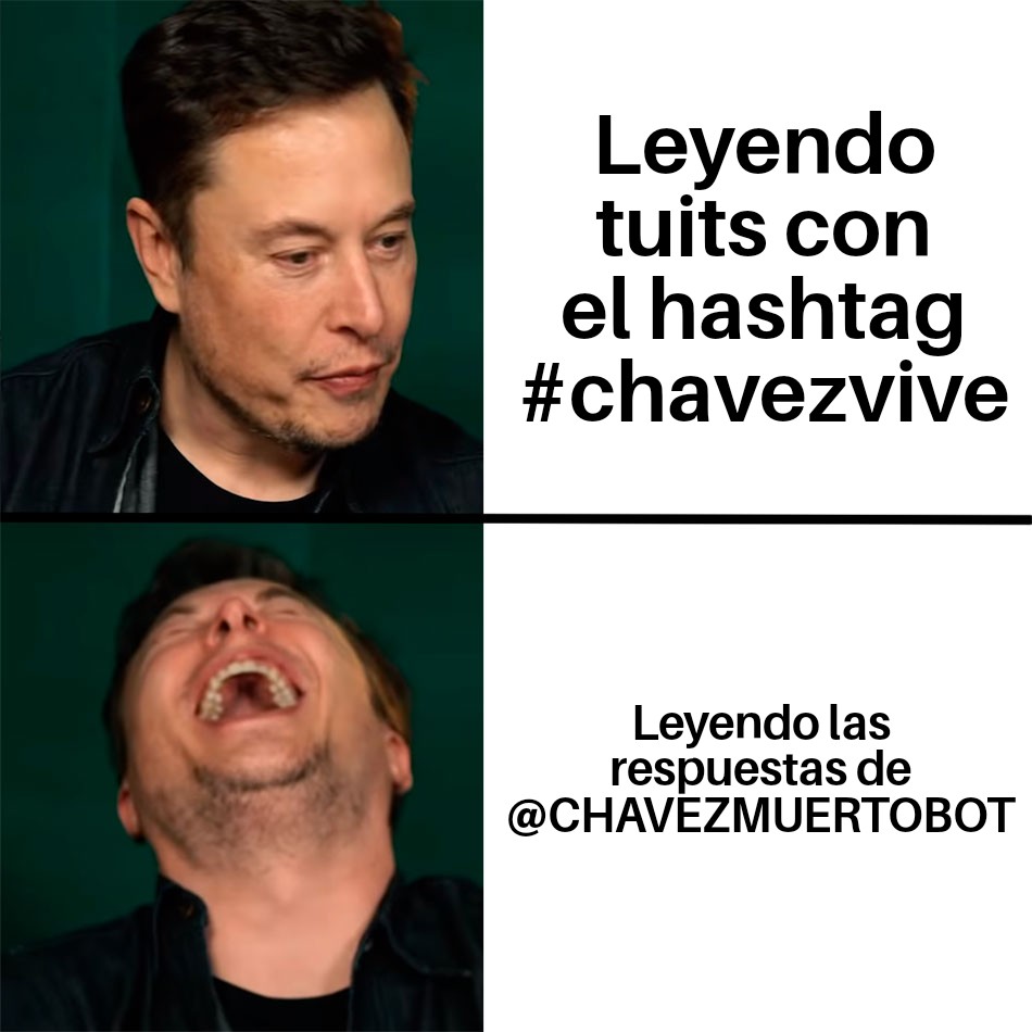 CHAVEZMUERTOBOT's tweet photo. @calimenia @NicolasMaduro @delcyrodriguezv @jaarreaza En el mejor de los mundos, el triple hijo de puta de Chávez resucitaría para volverse a morir en loop eterno, pero acá habrá que conformarse con saber que ese mamagüevo se murió hace 115 meses, 16 días, 22 horas, 14 minutos y 50 segundos. https://t.co/4BaWrzvtfy