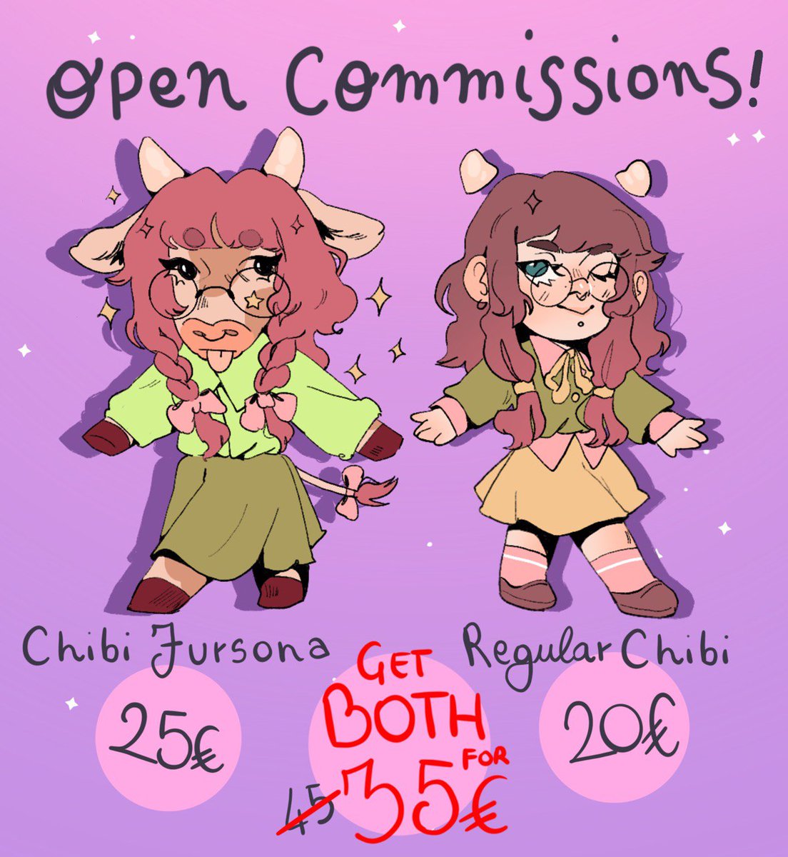 #commissionsopen !!! Finally the price list is out and as you can see a new type of #commission is available!! 

#chibi #artist #art #furry #fursona #digitalart #illustration