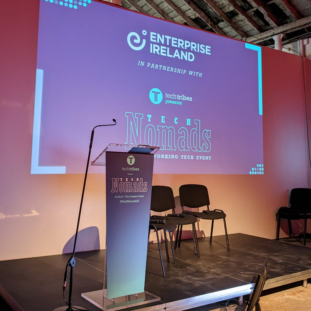 Entirl's tweet photo. Delighted to be a part of @Tech_Tribes Tech Nomads event taking place at the Complex now.
The event is showcasing some of the most innovative tech companies from across Ireland.
#techtribes #technetworking #technomads23 https://t.co/3vxnv3J9jp