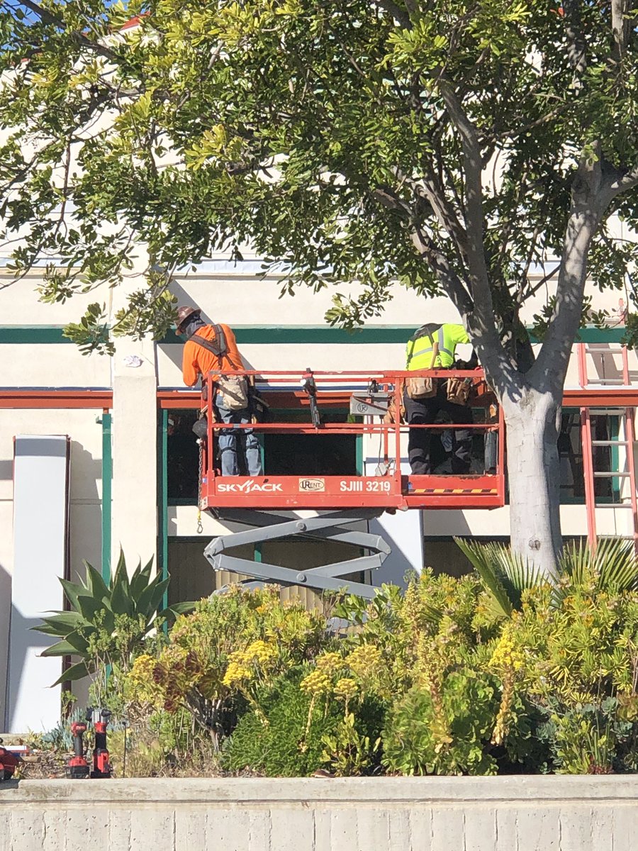 TLSHawks's tweet photo. Last summer we got new roofs. During break we are updating the “eyelashes” to match.  I love our gorgeous campus! https://t.co/MJYnnTUlmH