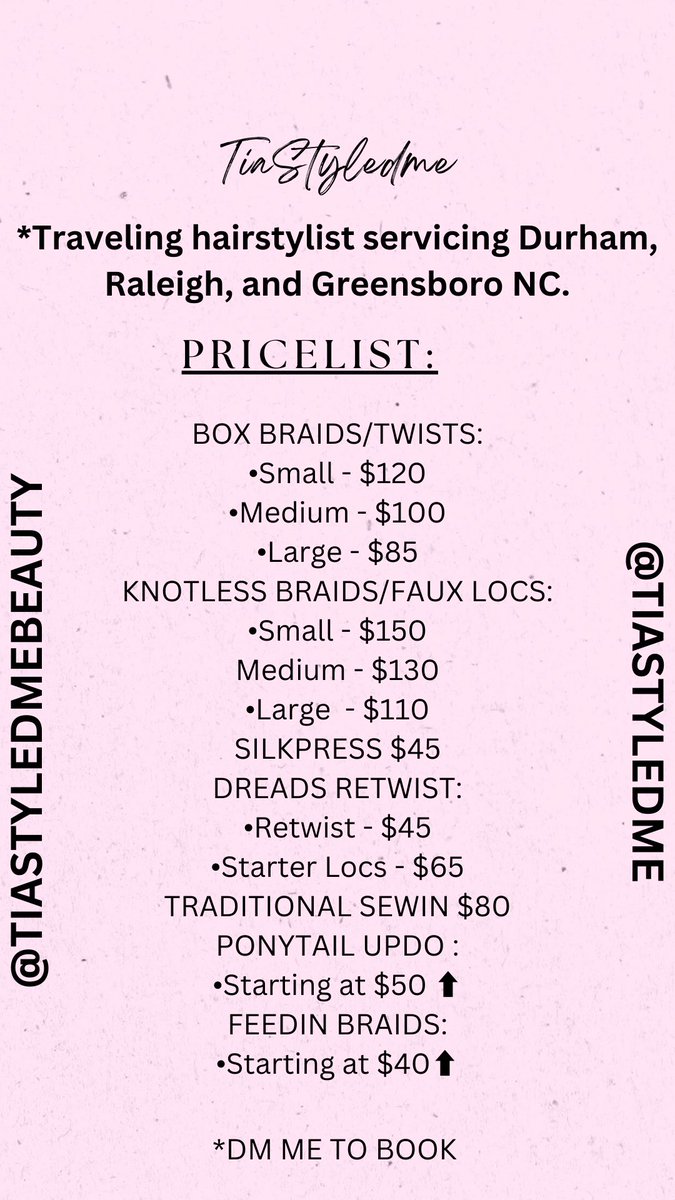 tiastyledme's tweet photo. NC Braider!!!
#raleighbraider #nccu #ncstate #uncchapelhill #ncbraider #atlstylist #atlbraider #charlotterbraider #durhambraider #durhamstylist #bennetcollege #ncat #greensborostylist #greensborobraider #duke #charlottestylist #nycstylist https://t.co/h2RvR29q7o