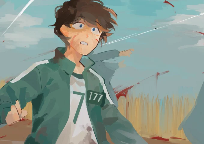 i never thought i will draw squid game again 