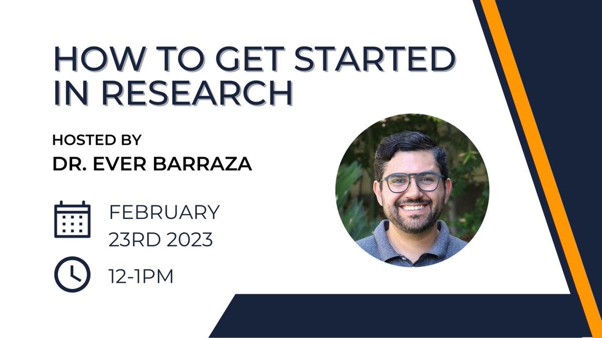 OURCPP's tweet image. Join the Office of Undergraduate Research &amp;amp; Dr. Ever Barraza as he presents the “How to get Started in Research” workshop. This virtual workshop will be taking place on February 23rd from 12-1pm!  

For more information &amp;amp; to RSVP: bit.ly/OUR-events