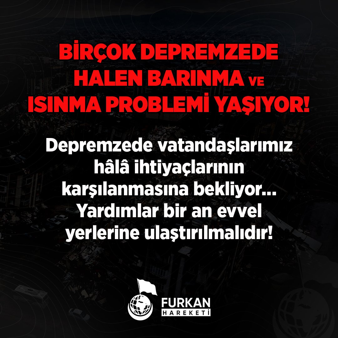 semrakuytul's tweet photo. Depremin 15. Gününde gerçekleşen yeni Hatay depremi sonrası Hatay'da hala çadırsız yaşamaya çalışanlar olduğu ortaya çıktı. Hatta soğuktan hasarlı evlere girmek zorunda kalanlar depreme yakalandı.
Türkiye’nin gözü önünde insanların soğukta yaşamasına sessiz kalmayalım!
Acil Çadır https://t.co/VgWZ0NTWum