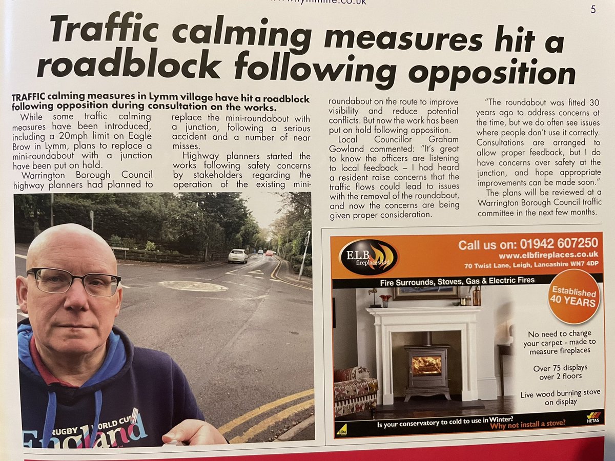 BREAKING: <a href="/CllrGowland/">Cllr Graham Gowland</a> intervenes to save popular roundabout in Cheshire village after fury from local residents. Mr Gowland says ‘People don’t use it correctly’. 10/10 #compoface