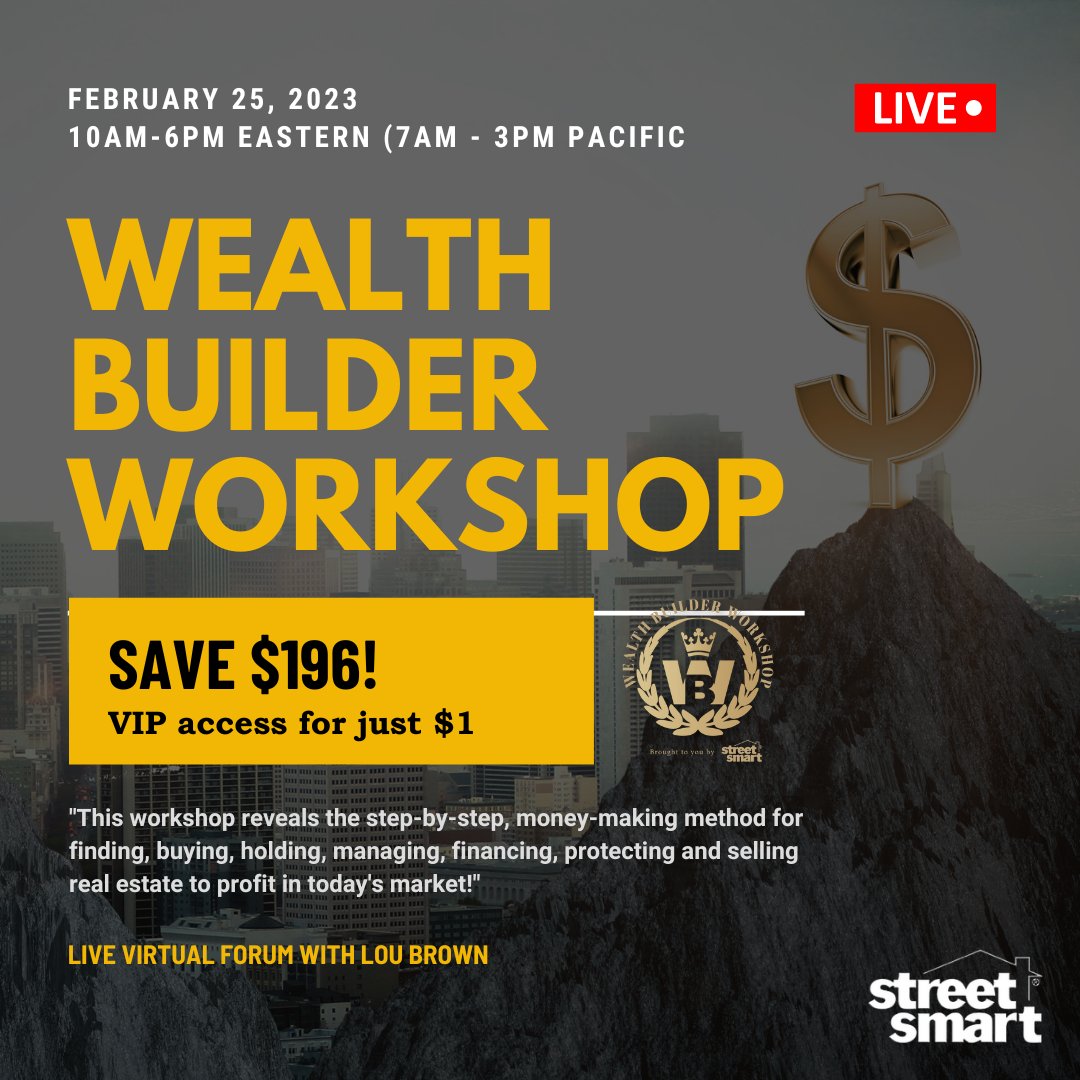 LouBrown's tweet photo. Don't miss this incredible opportunity to take your first step towards success in real estate. Sign up now for just $1 and get ready to transform your life! #RealEstateTraining #NoExperienceNeeded Friday, February 25, 2023 Visit: https://t.co/tE9PG03zZ6 to learn more. https://t.co/oaEKd1ONOb