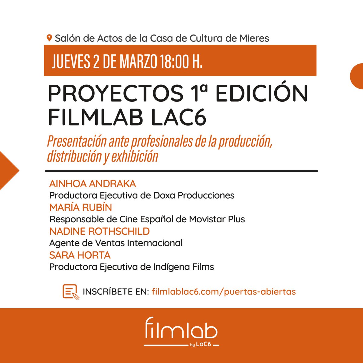 Lluces1's tweet photo. Os animamos a inscribiros para participar en las jornadas abiertas del @FilmLABLaC6 que @Sodeco celebra la próxima semana en Mieres, un laboratorio de proyectos cinematográficos creado por nuestros asociados @Freews_Films para la formación de jóvenes cineastas en Asturias. https://t.co/etOPEtB7hT