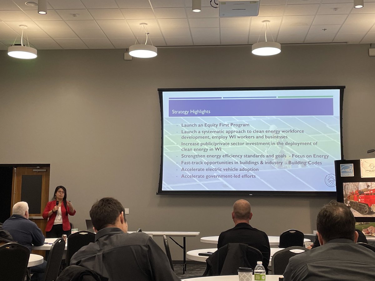 Excited to talk about #CleanEnergy opportunities with the #wisconsinGeothermalAssociation and my colleague Maria Redmond