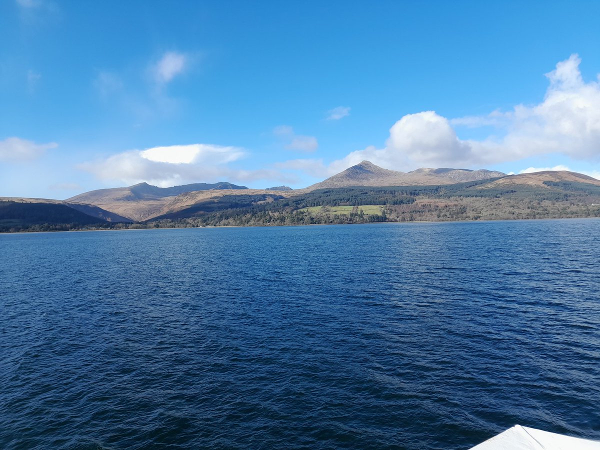 NTS_archaeology's tweet image. Arran looking amazing in some February sunshine as we head for @N_T_S #Brodick