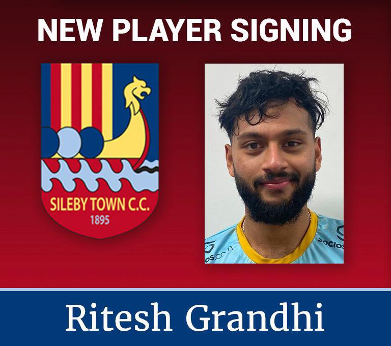 silebytown's tweet photo. 🚨New Player Alert🚨

Sileby Town are delighted to announce Ritesh Grandhi as our first signing for the 2023 season.
Ritesh scored 500+ runs last season in Div 1. 

Ritesh says “I just want to contribute and give my best for the club, making a small positive difference every day” https://t.co/J1HIKkZTxr