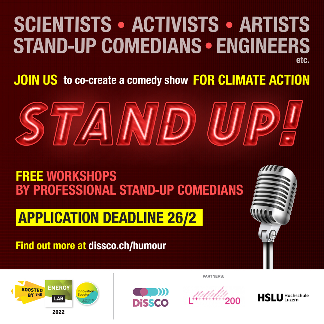 L200 (@langstrasse200) on Twitter photo Free comedy workshops (4) with <a href="/vanessa_lepine/">Vanessa Lépine</a> for co-creating a show on climate action at L200.
More info and signing up: dissco.ch/humour/ Free comedy workshops (4) with <a href="/vanessa_lepine/">Vanessa Lépine</a> for co-creating a show on climate action at L200.
More info and signing up: dissco.ch/humour/