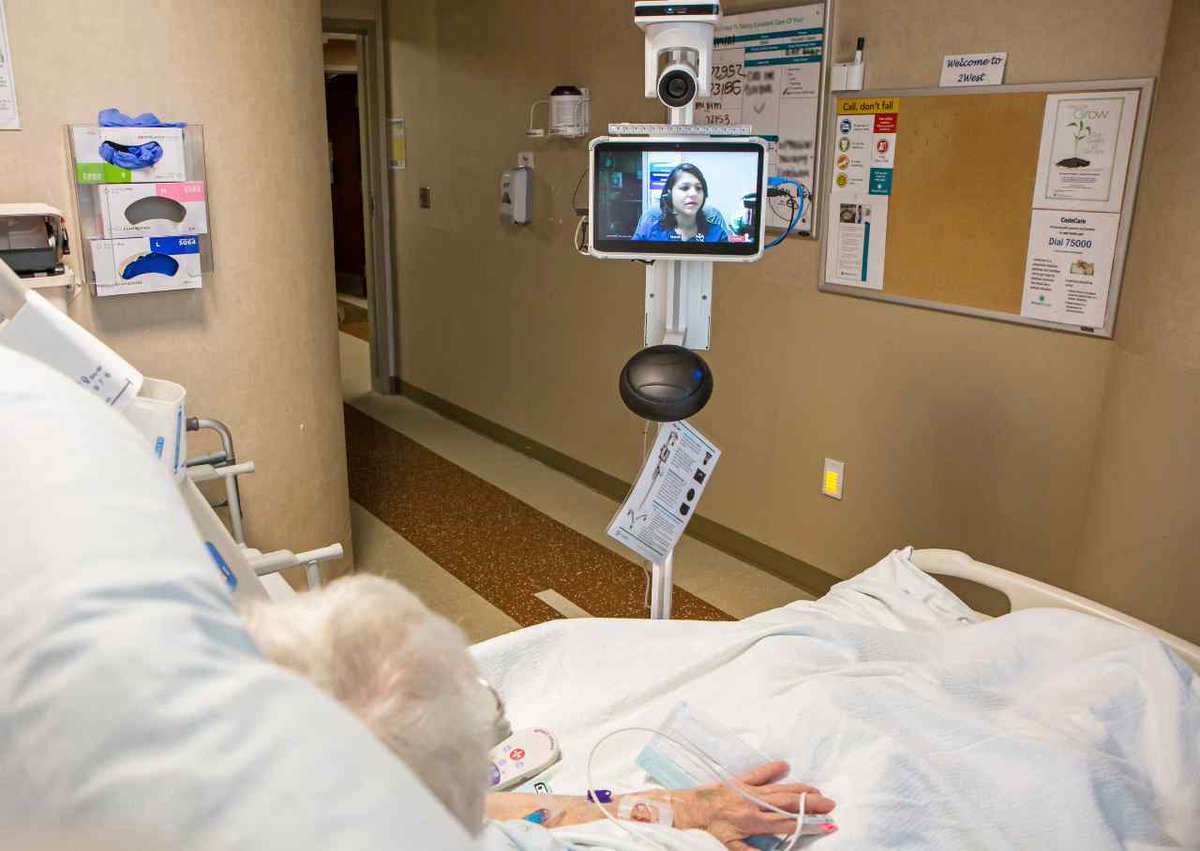 HealthLeaders's tweet photo. What began as an innovative way to monitor and care for COVID-19 patients at the height of the pandemic is evolving into a growing virtual nursing program at Atrium Health. https://t.co/f0UFtev8vn 

#HealthLeaders #Nursing #Nurses #HealthcareTechnology https://t.co/mCGjf3vs81