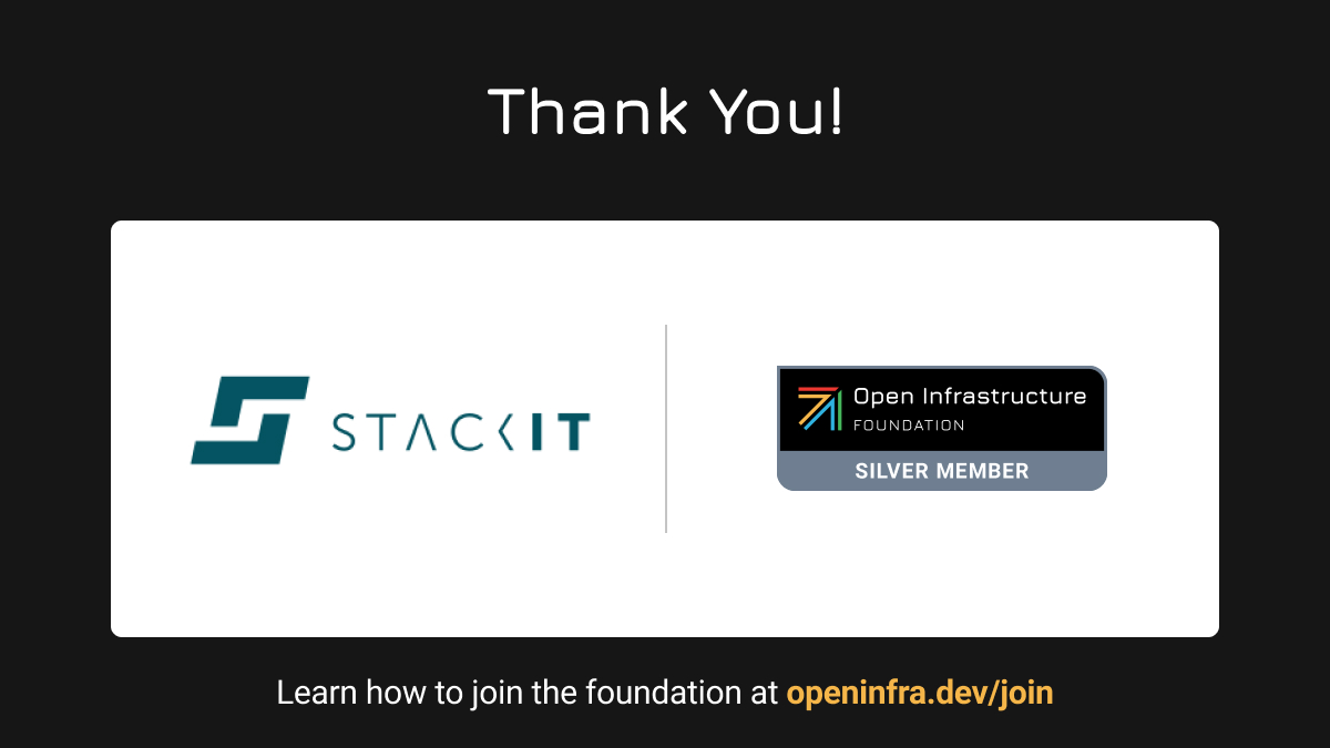 OpenInfra Foundation tweet media