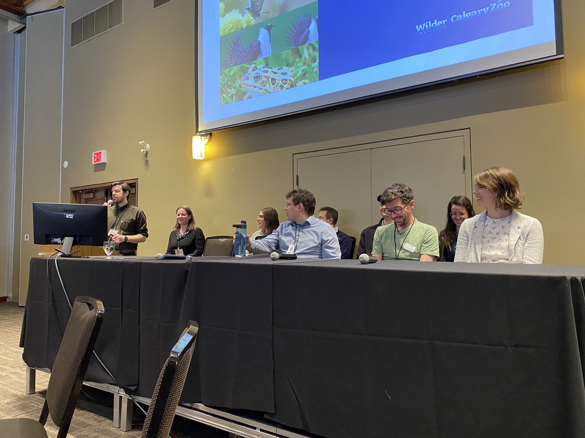 Pcesc2023's tweet photo. Thank you to the Wilder Institute-Calgary Zoo for a very informative presentation about their conservation programs #pcesc2023 https://t.co/e1o7dIWGVZ