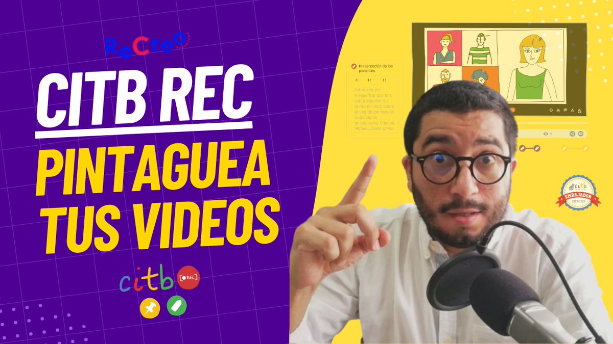 magoandresito's tweet photo. 📍Atención. Esta semana tendremos evento presencial de ReCreo en Querétaro con @nivela_edu donde mostraremos la manera rápida y dinámica de "Pintaguear tus videos" con @ClassInTheBox en su modo REC. Si desean asistir, clic aquí👉 https://t.co/QbgmNoh8A0 https://t.co/Tti0HlbhUK