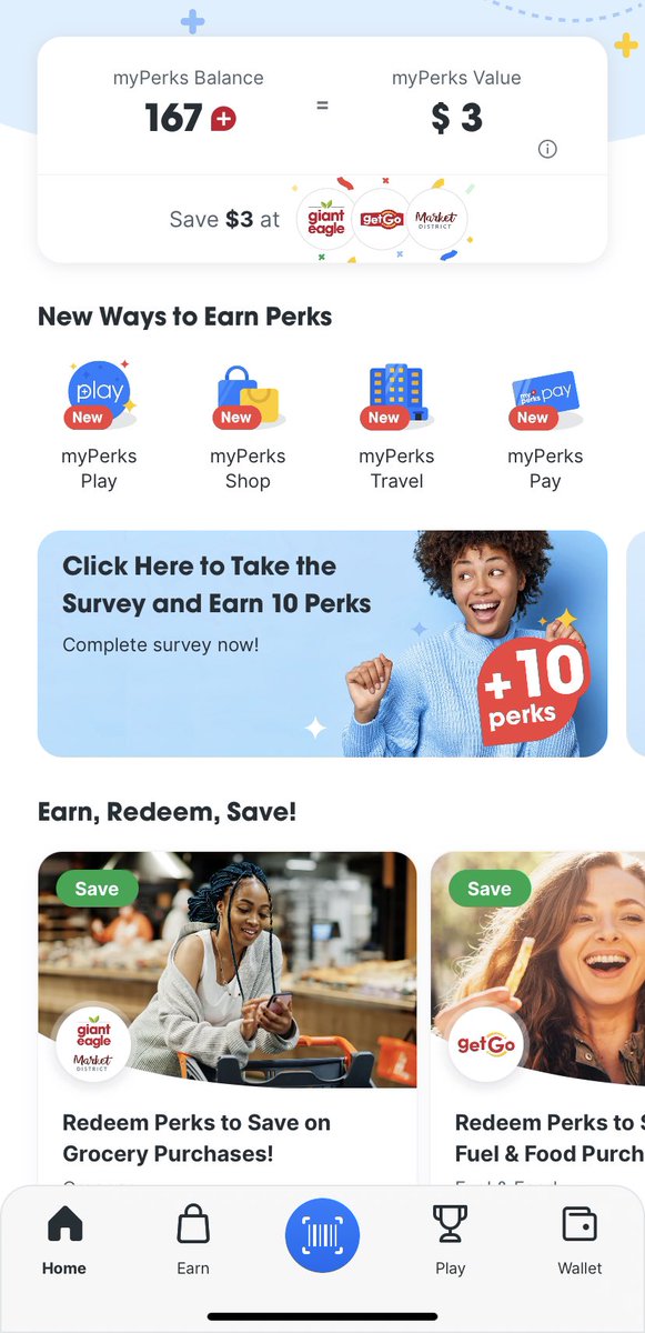 Giant Eagle has launched a new #myperks gamification app. Shoppers can earn more perks in more ways faster. Check it out. <a href="/GiantEagle/">Giant Eagle, Inc.</a> #retail #grocery #cpg #commerce