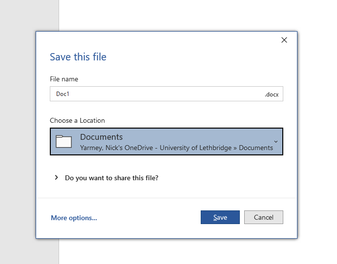 For anyone who hates the new(ish) Save box in <a href="/Office/">Microsoft Office</a> (pic below), there is a way to disable it!

File > Options > Save > Uncheck "Don't show the Backstage when opening or saving files"

Enjoy your improved quality of life😇
#microsoftoffice #academicChatter #AcademicTwitter