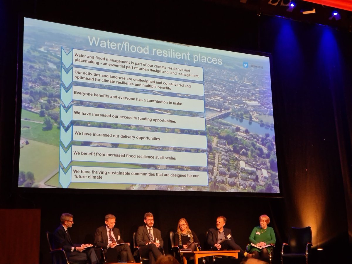 Great panel session with <a href="/VinFitzsimons/">vincent fitzsimons</a> <a href="/SEPAFlood/">SEPAFlood</a> <a href="/ScottishEPA/">Scottish Environment Protection Agency (SEPA)</a> talking water resilient places and how we get there. #transformation#inclusivity#spongecities