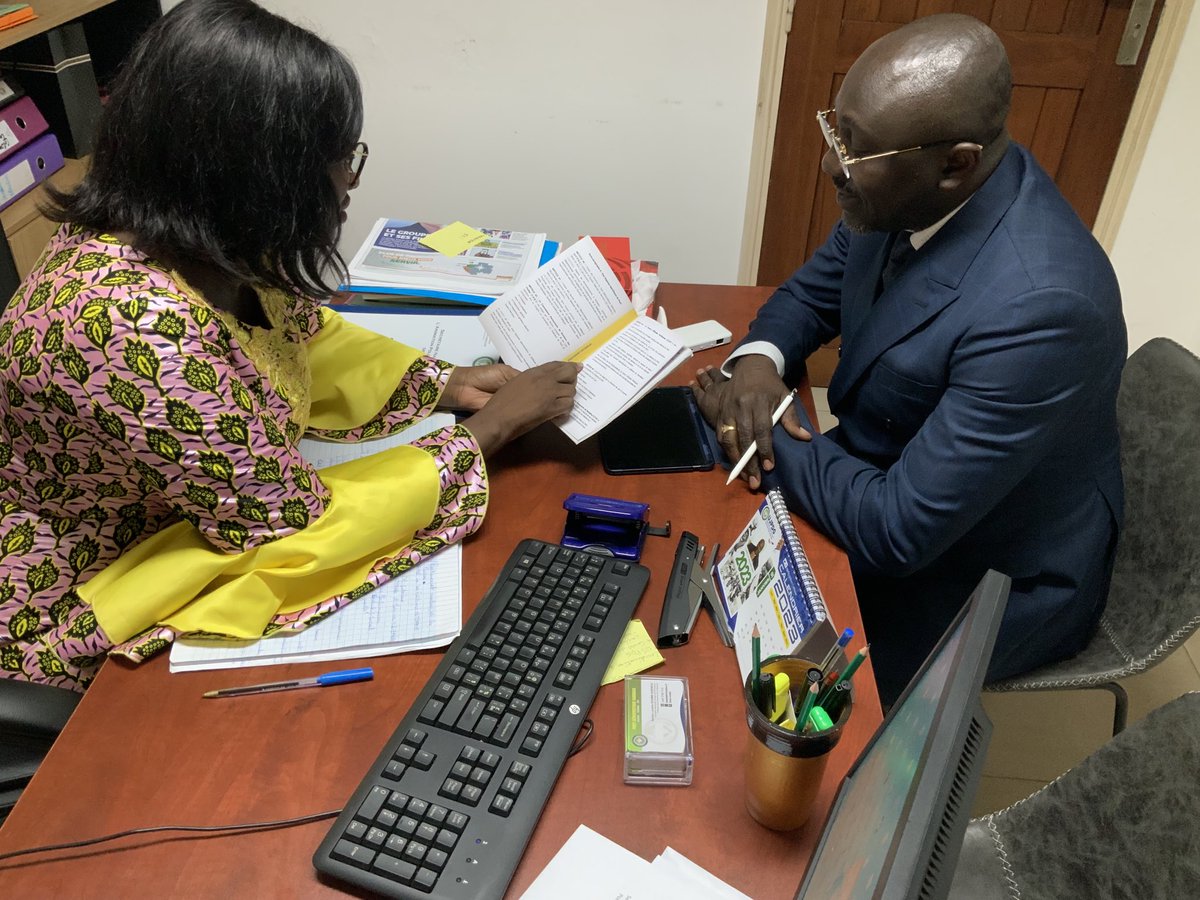LBalonzi's tweet photo. J’ai été reçu par la camarade SN4, Denise Landria NDEMBI.L’occasion m’a été donnée de lui réitérer mes vives félicitations suite à sa nomination lors du dernier congrès ordinaire du #PDG par le DCP ⁦@PresidentABO⁩ et de recueillir ses conseils sur mon plan d’actions. https://t.co/F54CngoUzY