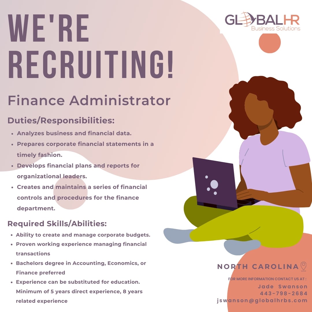 GlobalHRBS's tweet photo. Hot Job recruiting for Finance Administrator
📍 North Carolina

#northcarolina #gbs #ghrbs #recruitingalert #jobsearchtips #northcarolinajobsearch #jobsearch #explorejob #northcarolinajobs #financemanager #financejob #managerjob https://t.co/lkqCa0h01U
