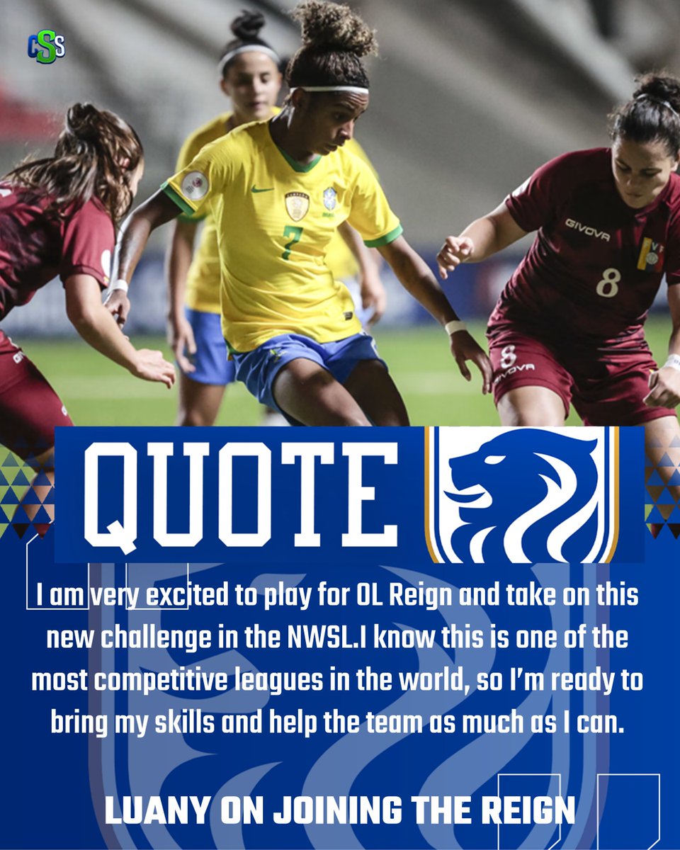 CirclingSports's tweet photo. Luany speaks on joining the club

Photo from CONMEBOL

#AllTheAction  #LetsGoReign #TogetherAsOne #Luany #Brazil https://t.co/PS6jcsYvPZ