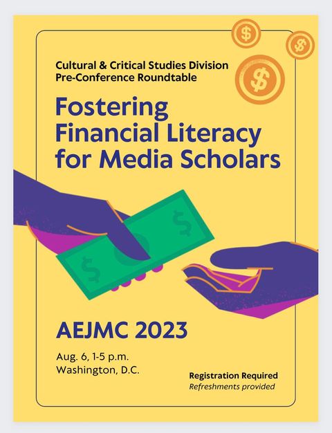Chelsea Reynolds (@chelseajulian) on Twitter photo Join me and <a href="/errolsalamon/">Dr. Errol Salamon</a> for this dialogue btwn Jr. and Sr. @aejmc scholars about compensation in our field. Discussion topics include TT job negotiations, book contracts, speakers' fees, and more.
Sign up required. **PM me for Google form.** Join me and <a href="/errolsalamon/">Dr. Errol Salamon</a> for this dialogue btwn Jr. and Sr. @aejmc scholars about compensation in our field. Discussion topics include TT job negotiations, book contracts, speakers' fees, and more.
Sign up required. **PM me for Google form.**