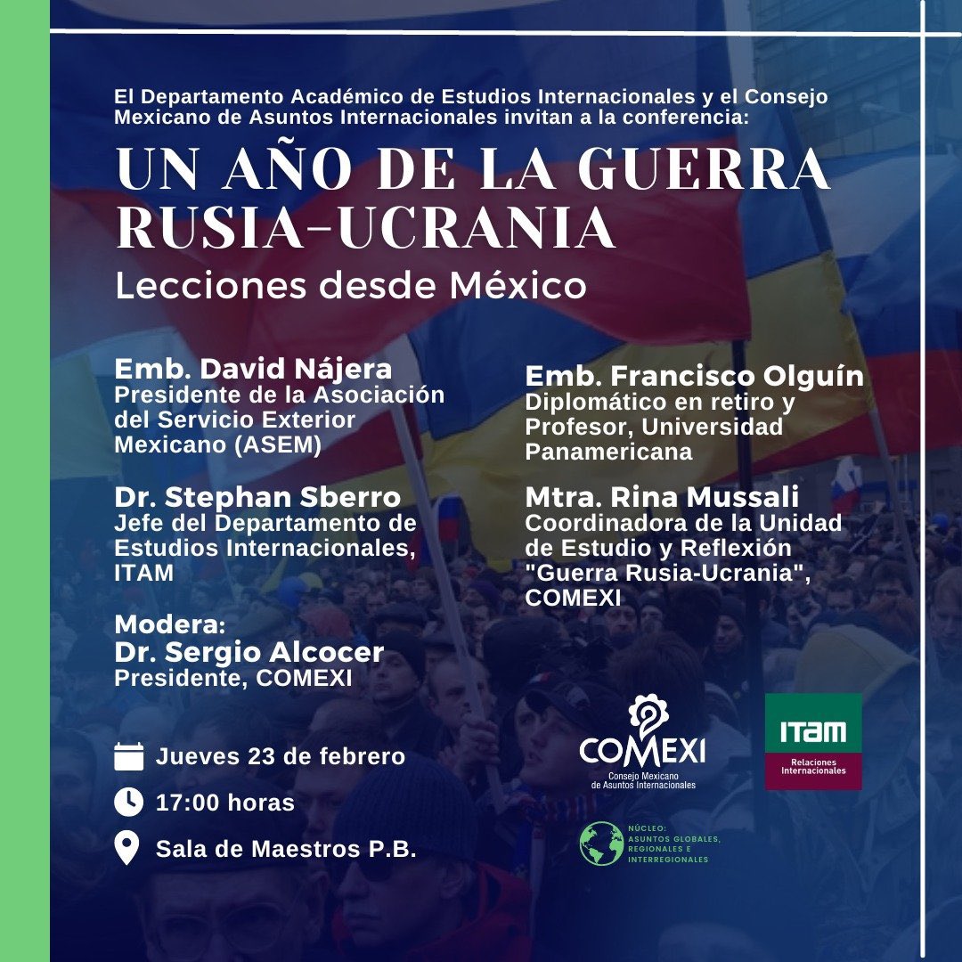 MetanoiaRi's tweet photo. Les invitamos a la conferencia “Un año de la guerra Rusia-Ucrania, lecciones desde México” este jueves 23 de febrero

Esperamos puedan asistir, ya sea de manera presencial o híbrida (el QR de registro se encuentra en la imagen). https://t.co/BJgtta62QZ