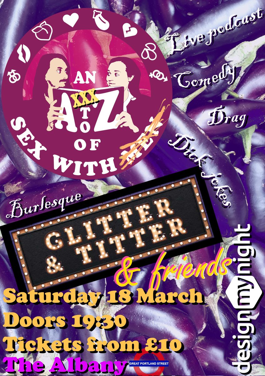 atozwithmen's tweet photo. EXXXCITING ANNOUNCEMENT! 
We are joining forces with the fantabulous @glitterntitter to put on a spectacular LIVE SHOW!
Saturday 18th March, at @thealbanyw1w - expect comedy, drag, burlesque and, of course, a lot of sex chat! 
Book your tix here:

https://t.co/P0ufgtXcKq https://t.co/NzKBBv9kIX