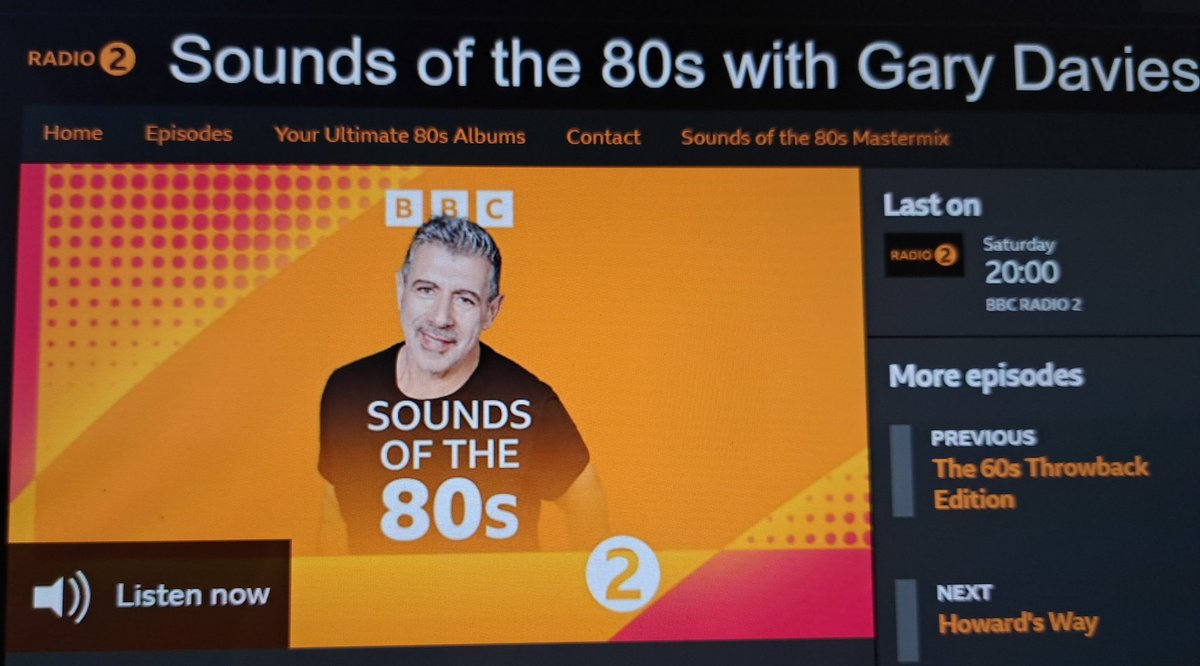 MccreightRon's tweet photo. What an honour to feature in Gary Davies' Sounds of the 80s last Saturday - talking about my book "In At The Sharp End" : https://t.co/tqG9jH1dnZ https://t.co/n3G4WSWqnJ
