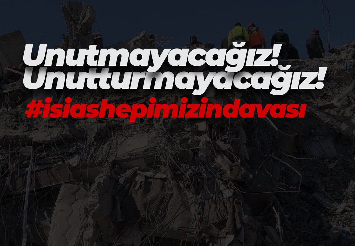 Asla unutma!
Çocuklarımıza adalet borcumuz var.
Bu dava hepimizin davası !
#isiashepimizindavası #isiaskaderdegilcinayettir #isiasınhesabısorulacak