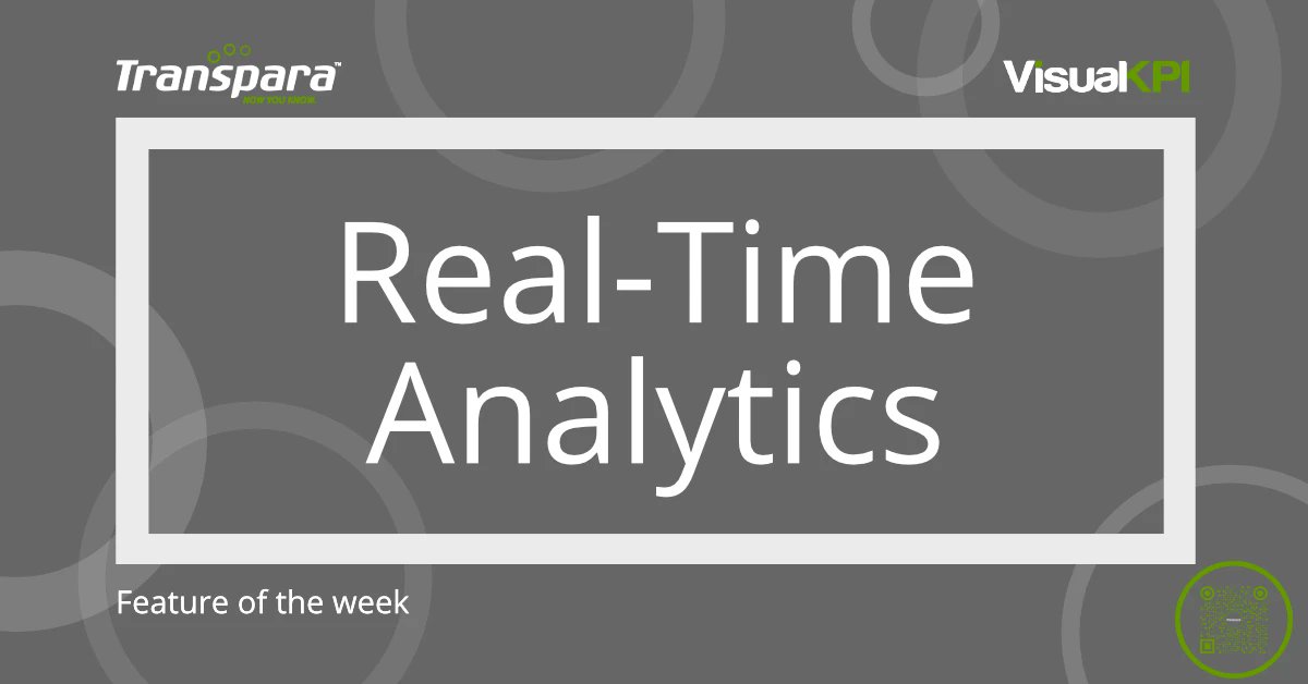 Transpara's tweet photo. We call it “in-the-moment” or “live” analytics. We support everything showing which KPIs are performing better or worse over a specified time range.
#Transpara #VisualKPI #FeatureOfTheWeek #realtime #operations
Learn more at https://t.co/34T1sIs4k1 https://t.co/d38kn1BYYY