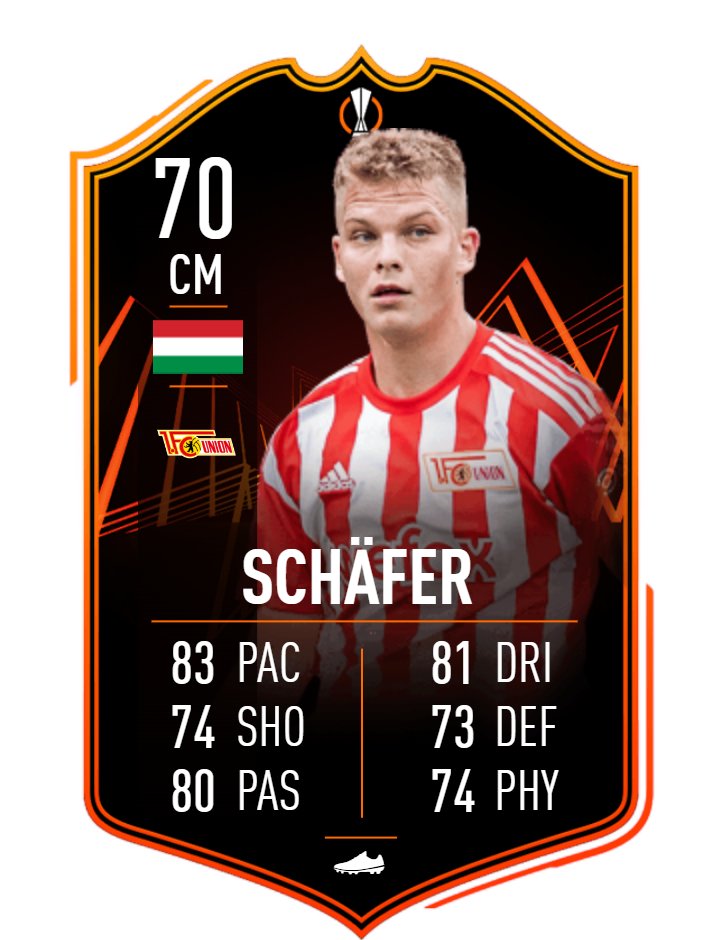 FUT_Hungary's tweet photo. A mai Silver Stars Objective-ből nem mást, mint Schäfer András fejlődős kártyáját tudjuk megszerezni. @schafer_andras
Hajrá Andris! 🇭🇺🤩Hajrá Union! 🇩🇪😉
#FIFA23 #rtth https://t.co/hkvNYiZ8x7
