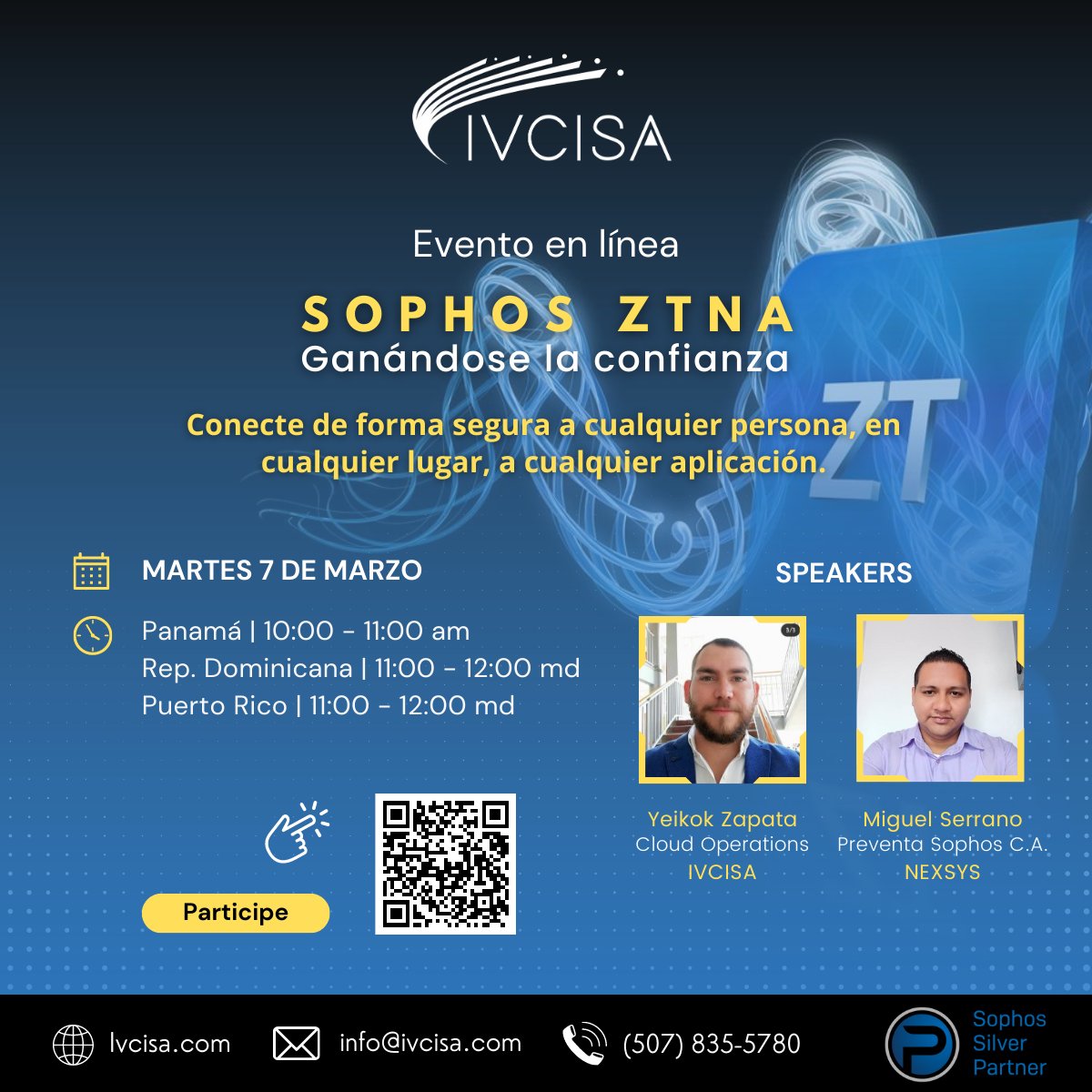 ivcisainc's tweet photo. Si desea sustituir su VPN de acceso remoto por una solución con acceso más seguro, detener ransomware u otras amenazas o simplificar la incorporación de aplicaciones y usuarios a la red, participe con nosotros en el próximo evento en línea el 7 de marzo: https://t.co/fi9QqBvvPc https://t.co/c7ceaVyw3I