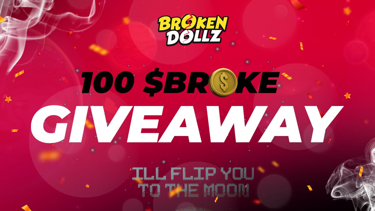 We have a different type of #giveaway!
100 $BROKE from the coldest collection on wax, <a href="/DollzBroken/">Broken Dollz 👑</a> 🏆🤩

To enter:
1⃣ Follow <a href="/DollzBroken/">Broken Dollz 👑</a>  &amp; <a href="/StrunsFC/">Struns FC</a>
2⃣ Like❤️&amp; RT
3⃣ Drop your <a href="/WAX_io/">WAX</a> wallet below!

#waxnft #web3community #NFTs  #metaversenft #WAXFAM #WAXP
