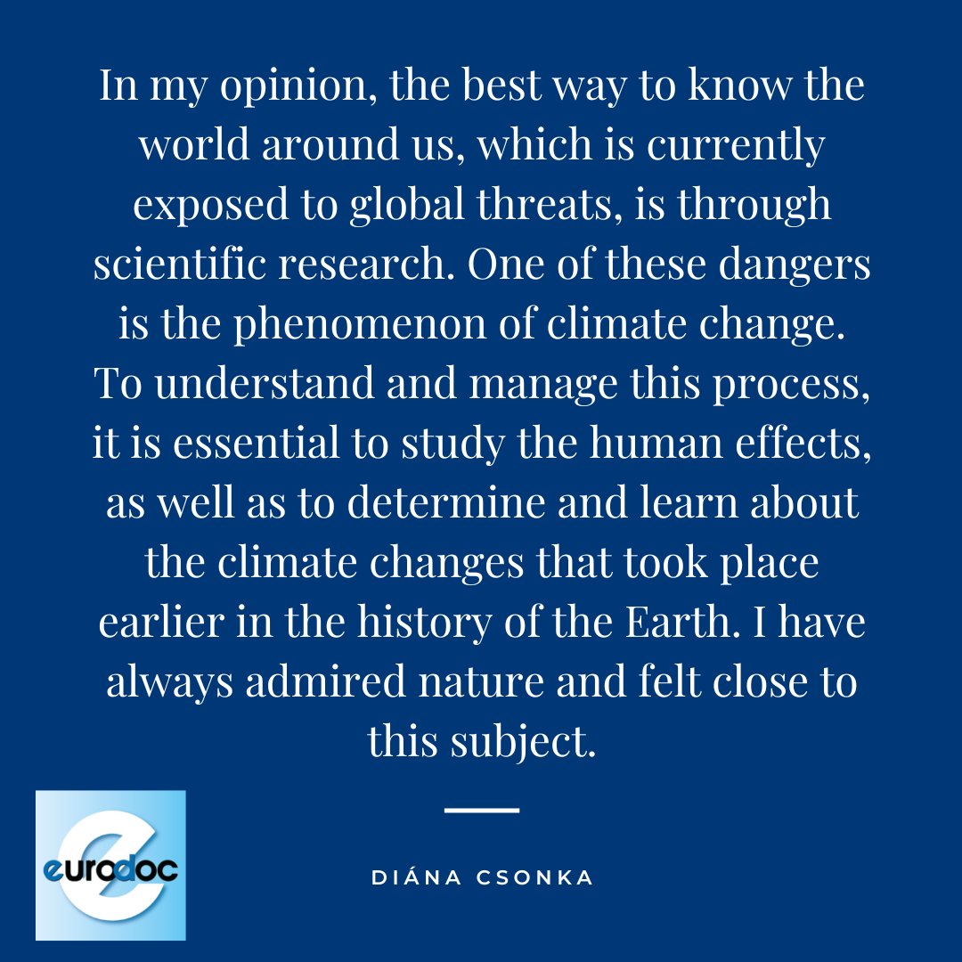 Eurodoc's tweet photo. 🎉Diána Csonka (Hungary) from the Association of Hungarian PhD and DLA Students (DOSZ), answers the questions:
✔️Who are you?
✔️What is your research about?
✔️Why did you go into research?
✔️Why did you join this campaign?
#WeAreEurodoc #WomenInResearch #DoctoralCandidates #dosz https://t.co/oHHS68B5On