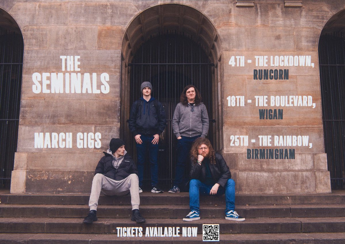 OUT AND ABOUT IN MARCH
Catch us on of these dates in March, won't wanna miss these gigs.

TICKETS - linktr.ee/theseminals