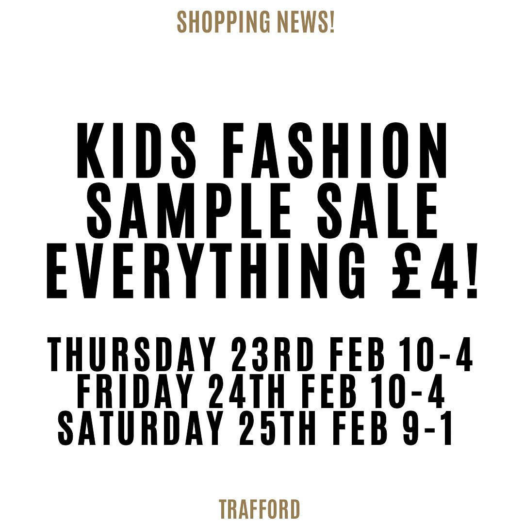 tkltd's tweet image. Kids Fashion Sample Sale News! - mailchi.mp/traffordknitwe…