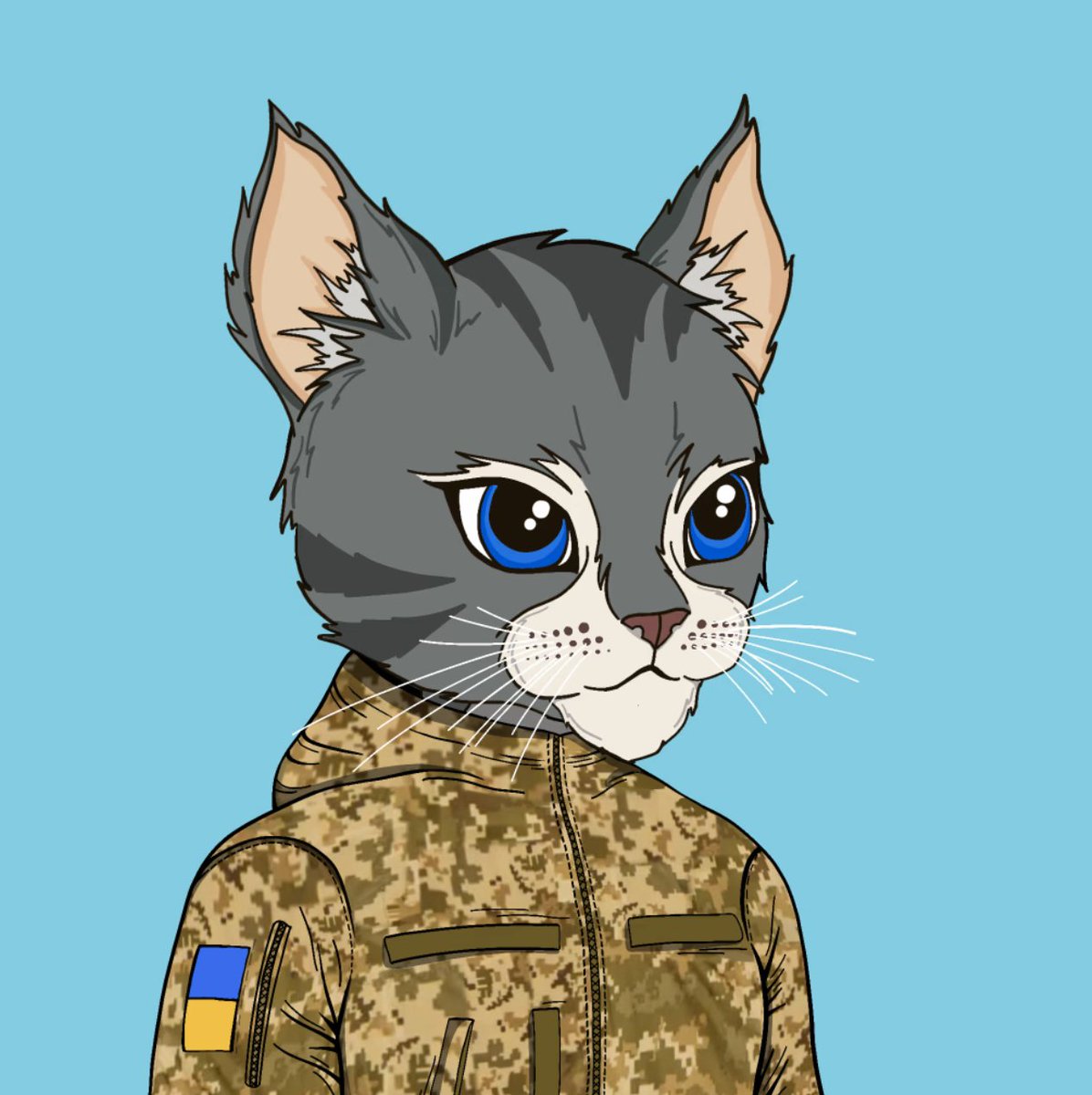 demchukvm's tweet photo. I've purchased an NFT cat to help the Ukrainian army. To purchase one, go to https://t.co/aseV0Wkvw3.
@uacatsdivision #uacatsdivision https://t.co/iWLXpuccnb