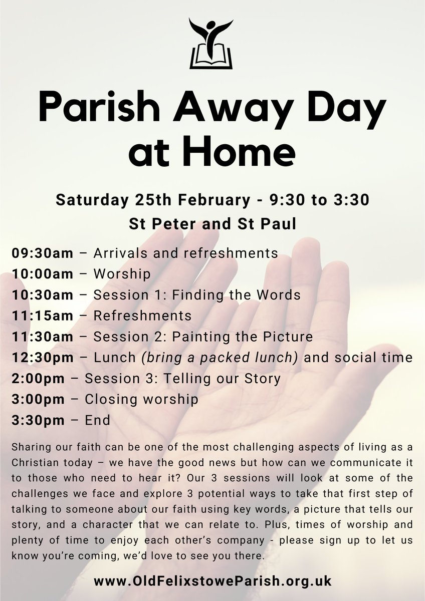 Join us this Saturday for our "Away Day at Home" where we'll be looking at sharing our faith in 2023.