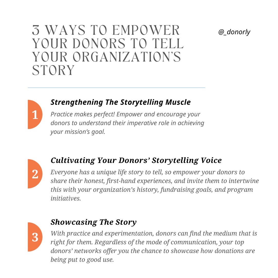 _donorly's tweet photo. Your top donors are already passionate about your cause, making them ideal voices for your org. 

To read more, click here: https://t.co/tr6bN3YTeT https://t.co/ZgJMQPIZ31