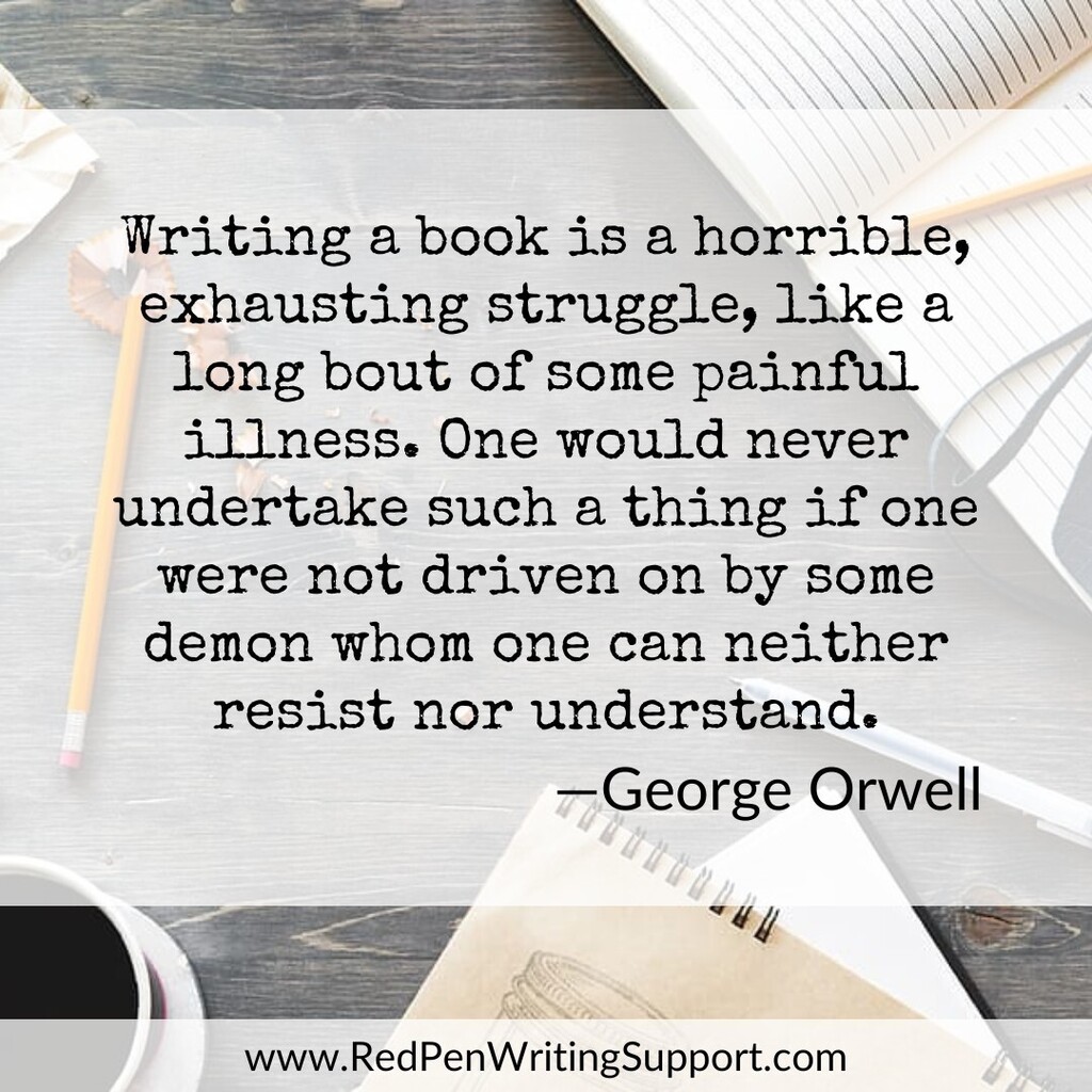 RedPenWriting's tweet photo. Well, when you put it that way ...

#writers #writing #redpen #orwell https://t.co/yRlaDT3Cv2